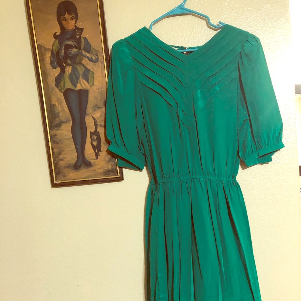 Joanie char silk Sz 12 long dress